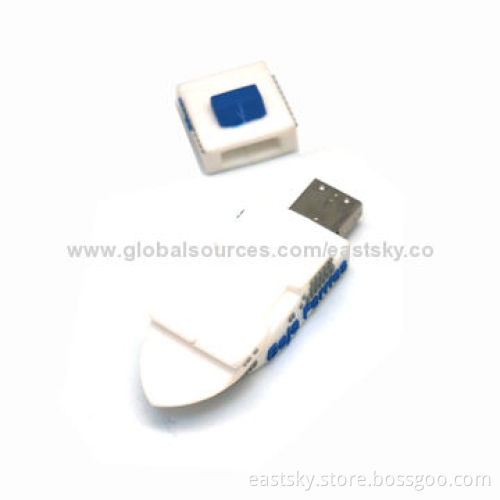 Custom Ship Shape Thumb Drive, made of soft PVC material, OEM orders welcome
